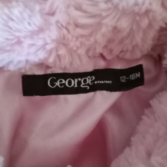 Fake fur pink girls George warm Jacket - Picture 2 of 3